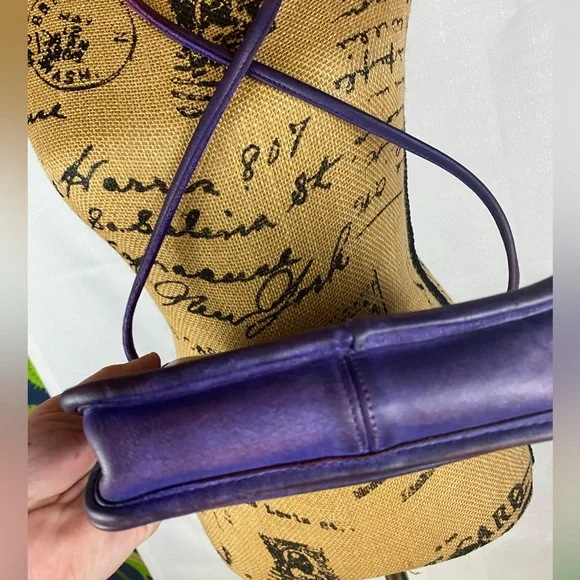 Recycled Riot hand dyed Vintage Coach Compact Pouch - Picture 7 of 15